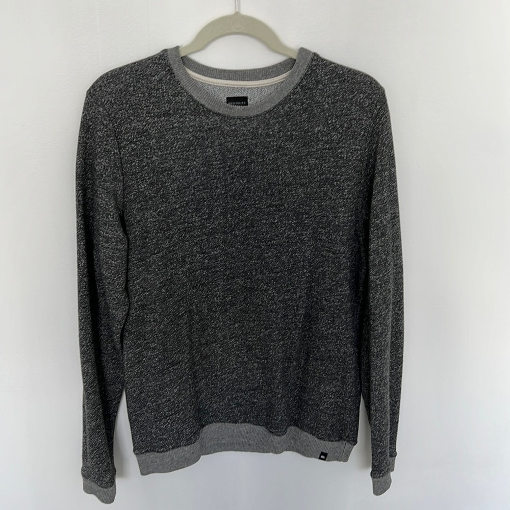 MeUndies Men’s French Terry Crew Sweatshirt, grey
